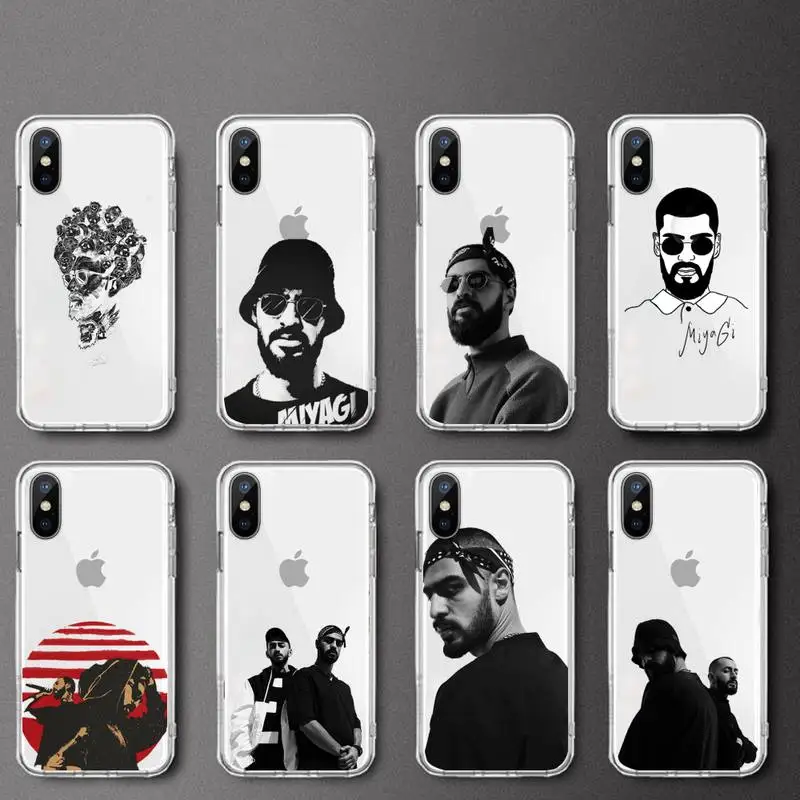 

Hajime MiyaGi Andy Panda Phone Case Transparent soft For iphone 12 11 13 7 8 6 s plus x xs xr pro max mini