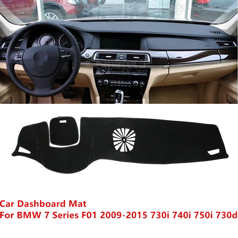 

Для BMW серий 7 F01 2009-2015 730i 740i 750i 730d анти-скольжения Мат Зонт приборной защиты ковровых покрытий приборной панели крышка Накладка аксессуары