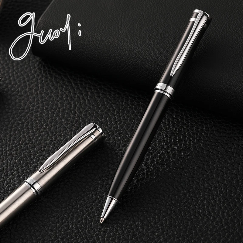Guoyi G22 креативная вращающаяся металлическая шариковая ручка 1 шт/партия, обучающая офисная канцелярская школьная подарочная ручка и роскошная бизнес-ручка для отеля