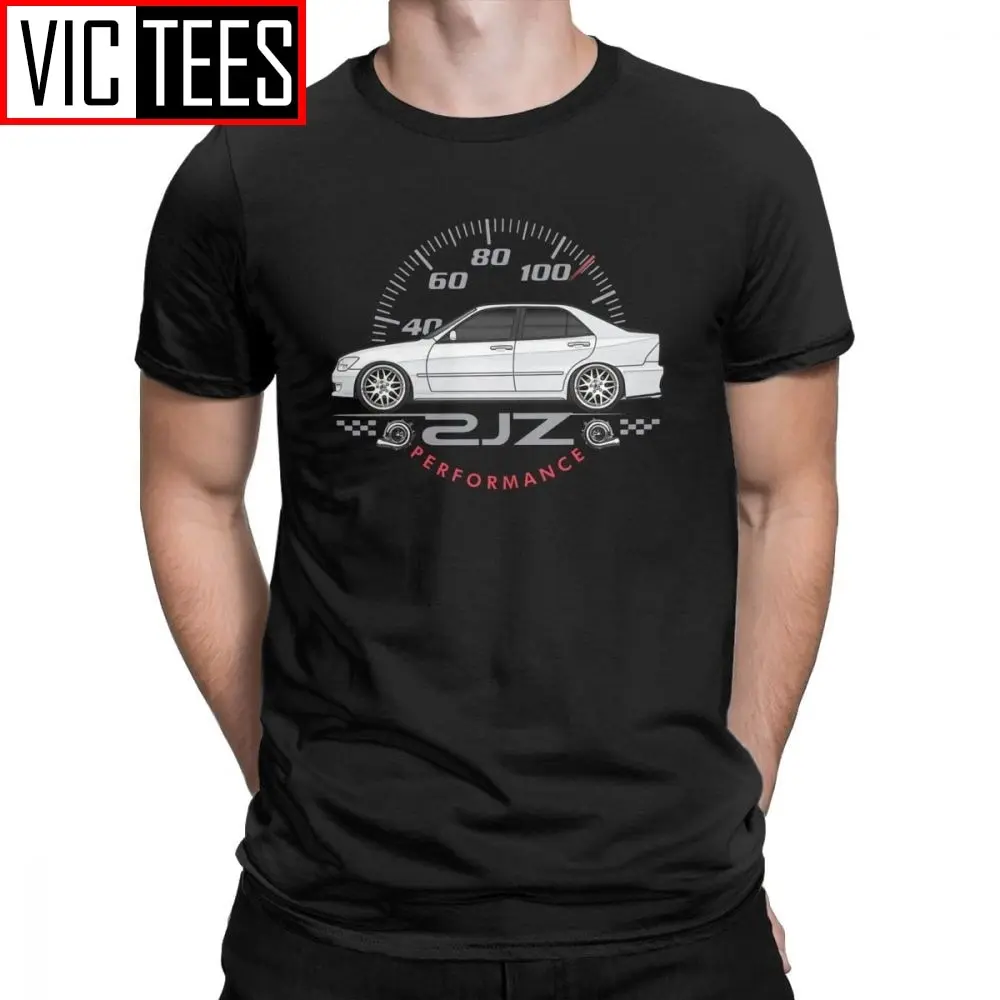 JDM Tees Shirt Japanese Cars Sportcar Engine Vehicle T Shirt Men Designs Clothes Novelty T-Shirts Crew Neck Cotton Clothing