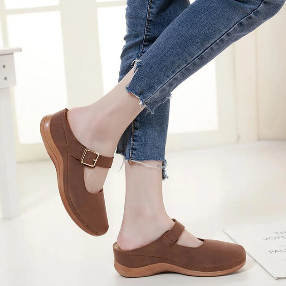 

Summer new mother slippers fashion ladies slippers soft and comfortable casual large size shoes Women Slope with slippers hy57