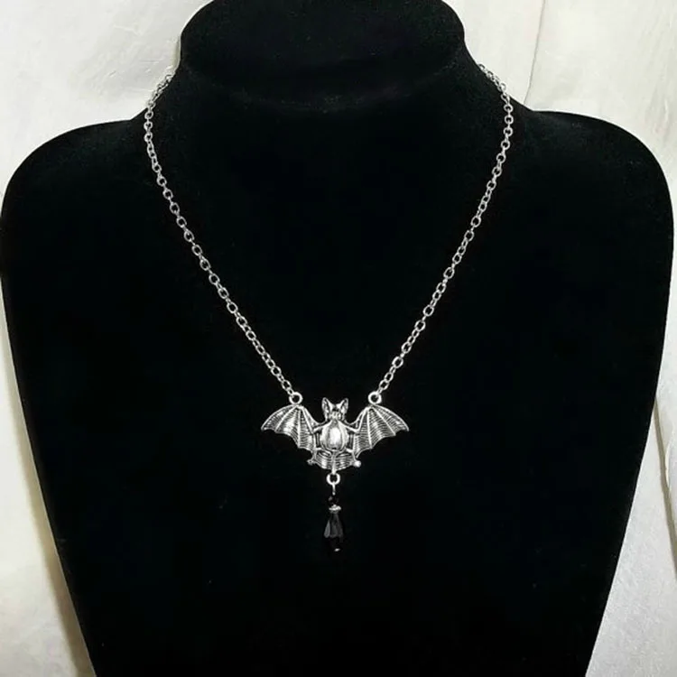 Delicate Fashion Simple Bat Pendant Necklace Gold Silver Color Creative Clavicle Chain Necklaces for Women Neck Jewelry XL860 | Украшения и