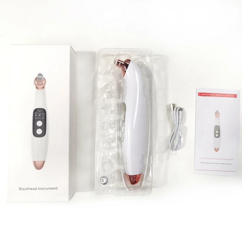 Electronic LCD Blackhead Remover Vacuum Suction Pore Cleaner 3 Modes 6 Suckers LDO99 | Красота и здоровье