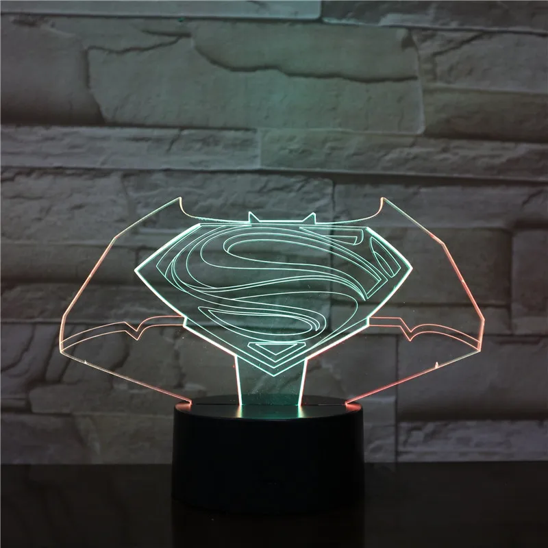 3D Usb светодиодный ночник для детей настольная лампа на батарейках носветильник