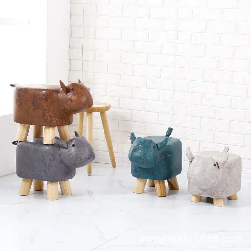 Скамейка детская деревянная с рисунком из мультфильма табуретка для животных |