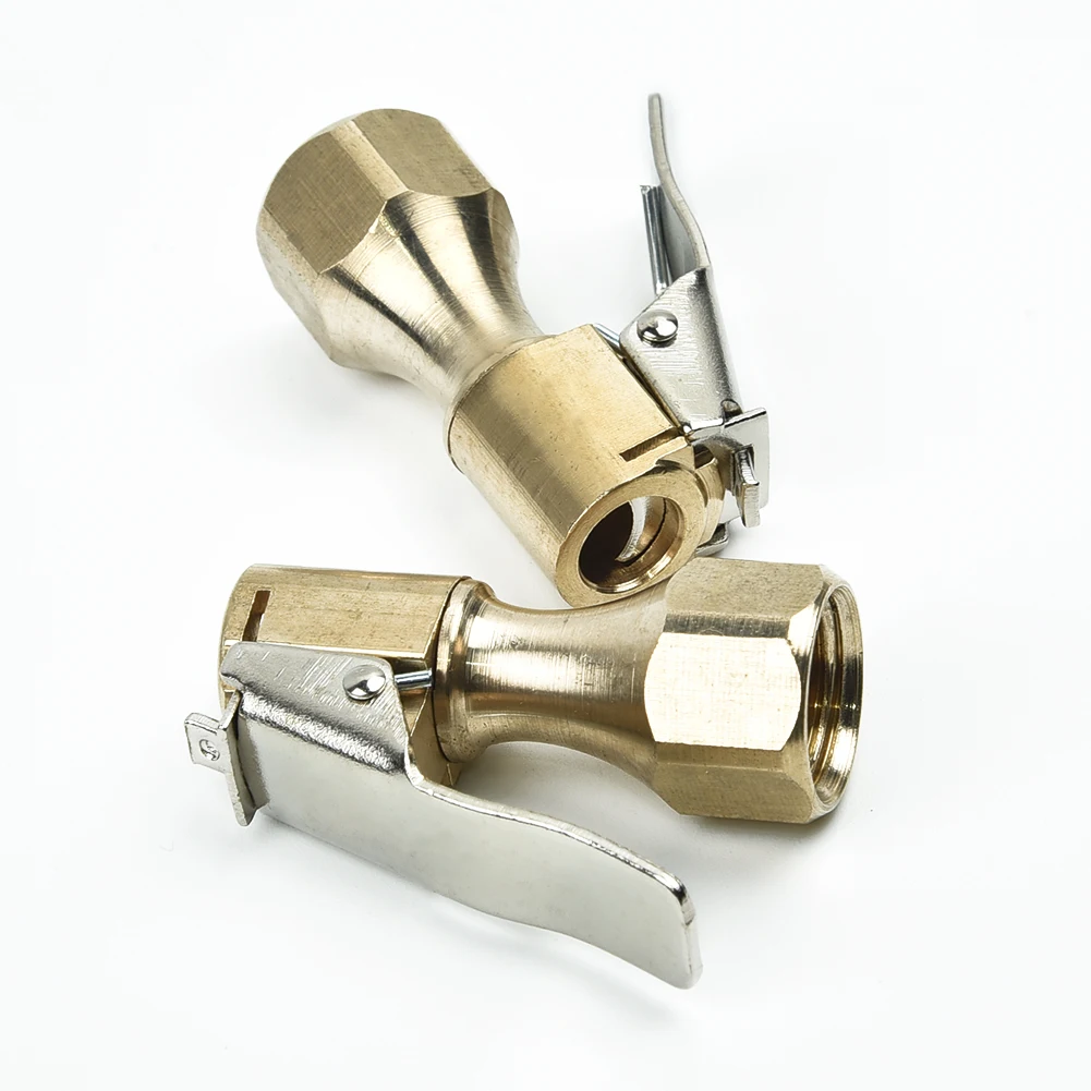 

4pcs Tire Chuck Brass Supplies Equipment Set Air Heavy Duty Closed Flow