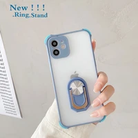 camera protection phone case for iphone 13 12 pro max mini 11 xr x xs max 6s 6 7 8 plus se finger ring holder soft back cover