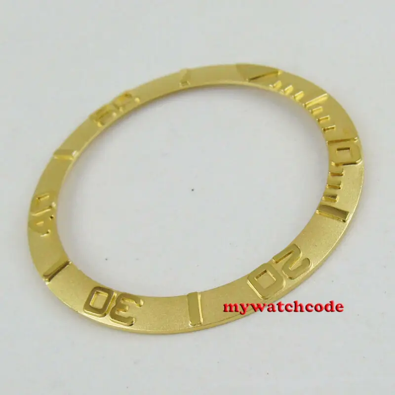 38 мм Желто-золотистая керамическая вставка для глубинных мужских часов 40 |