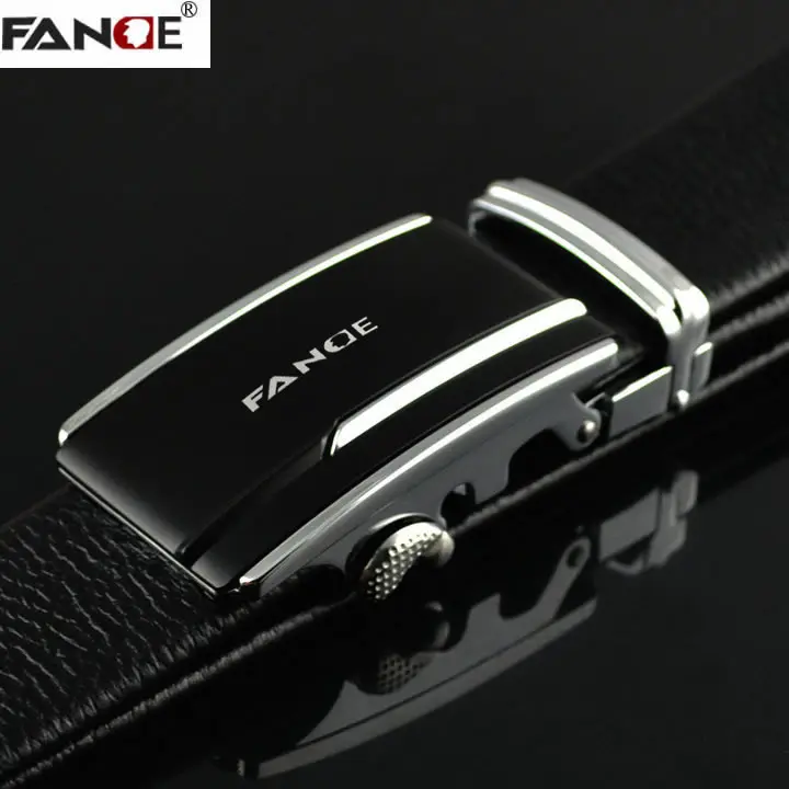

FANGE men belt leather belt men cowskin leather genuine high quality Fashion designer jeans chain stretch luxury brand FG1509