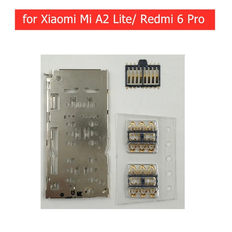 Для Xiaomi Mi A2 Lite/ Redmi 6 Pro устройство для чтения SIM карт Слот карты держатель Разъем