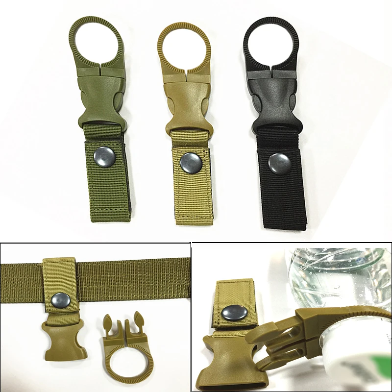 Универсальный переносной карабин Molle для бутылки с зажимом воды Инструменты