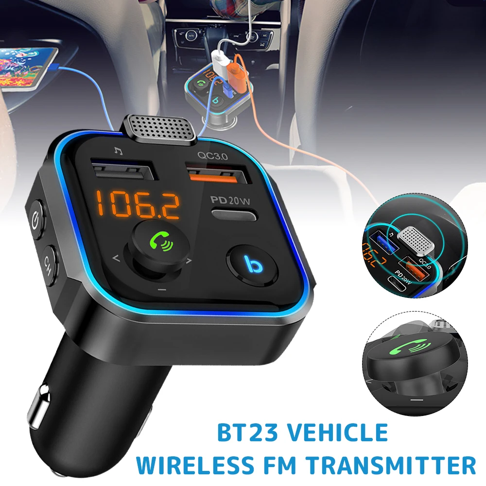 

Автомобильный FM-трансмиттер с двумя USB-портами, 5,0 А, 1 А
