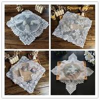 european retro square embroidery exquisite placemat coaster living room ashtray small furniture cover cloth table mat decoration