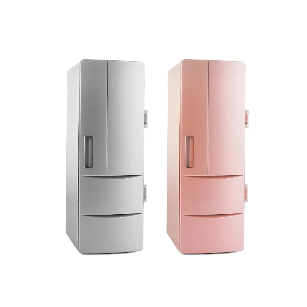 Мини-холодильник с USB пивная морозильная камера косметический холодильник