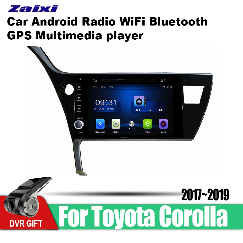 Мультимедийный плеер для Toyota Corolla 2017 2018 2019 Автомобильная магнитола с