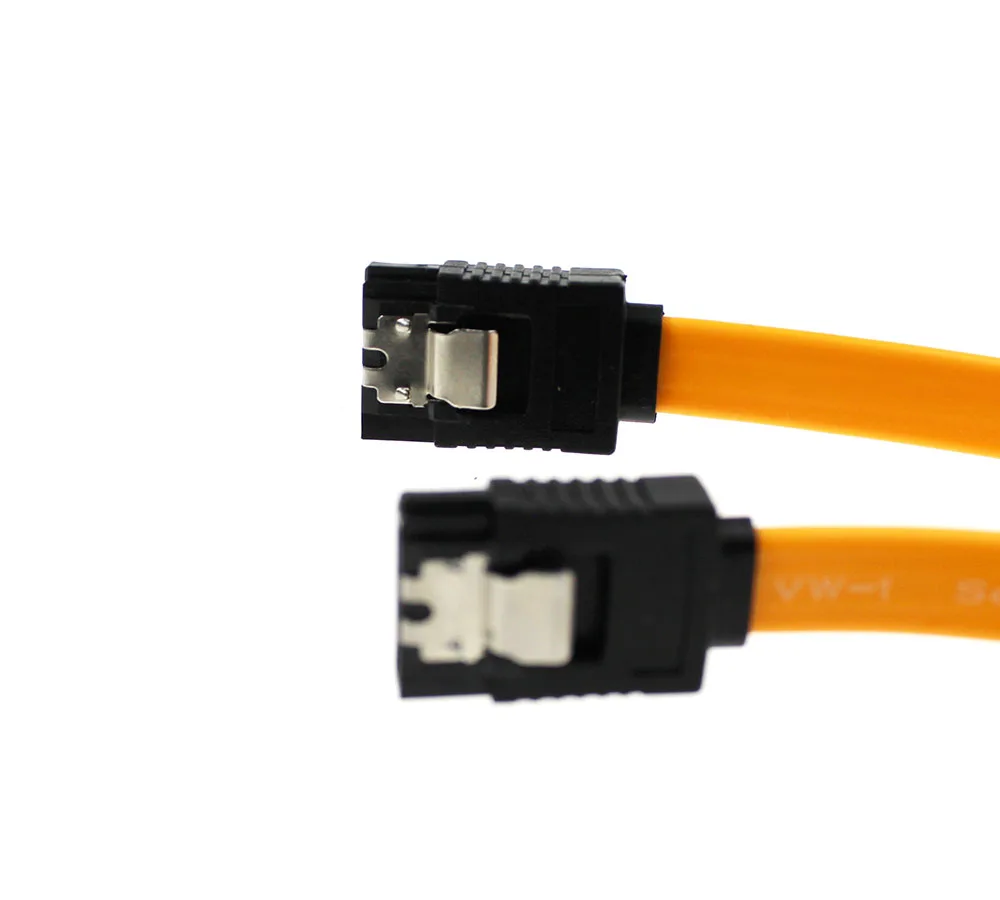 

10pcs 50pcs 100pcs 40cm Serial SATA 3 RAID Data HDD Hard Drive Disk Signal Cables Yellow Straight High Speed SATA 2 Data Cable