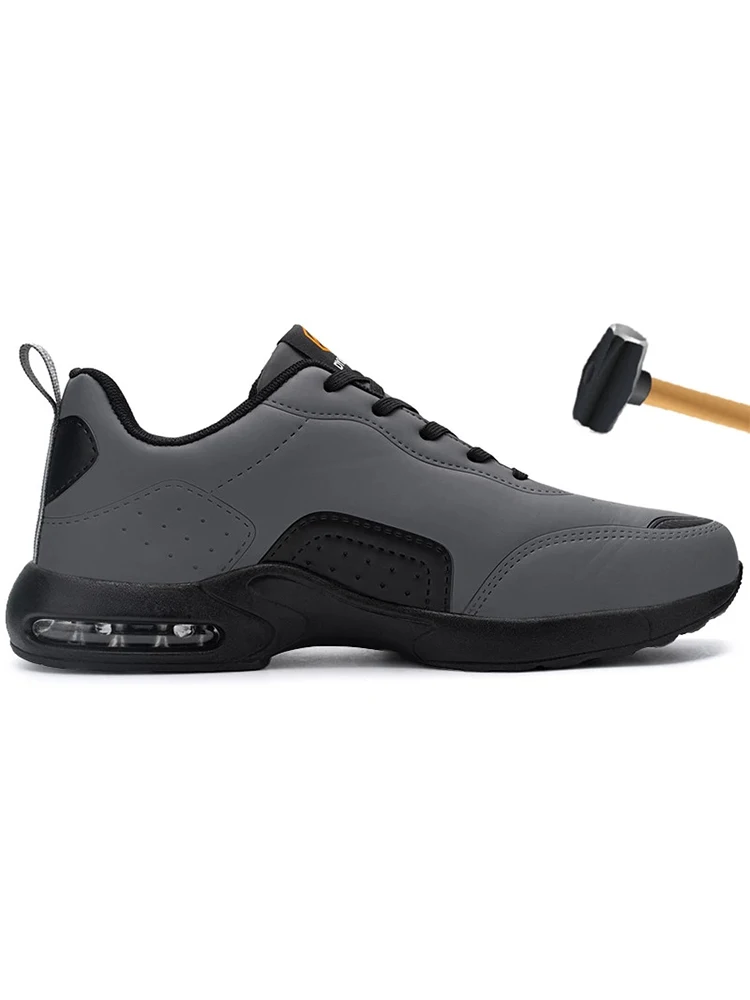 

Men's steel-toed work safety shoes, anti-smashing, waterproof, non-slip, shockproof, lightweight construction sports shoes