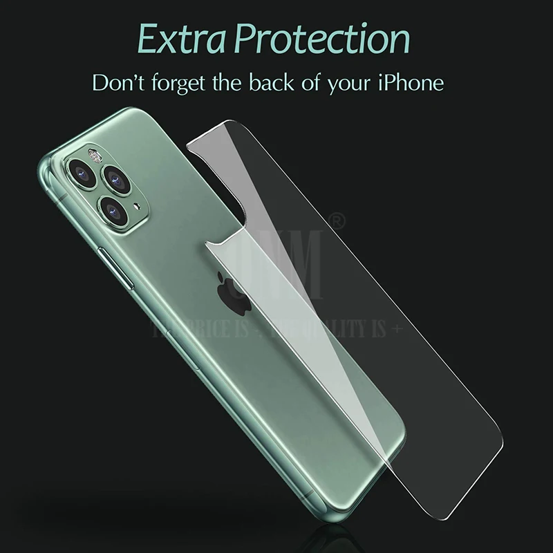2 шт., защита для задней панели экрана для iPhone 11/Pro, задняя, закаленное стекло, Haptic Touch, закаленное стекло, пленка для iPhone 11 Pro Max