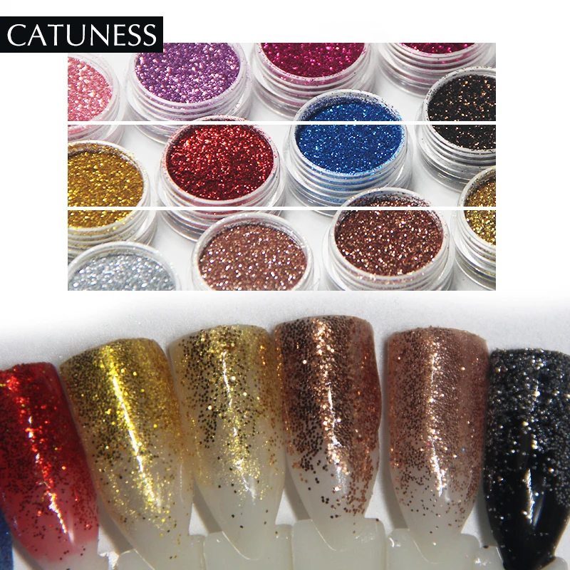 CATUNESS хромированный порошок с зеркальным эффектом для ногтей Ar глянцевый