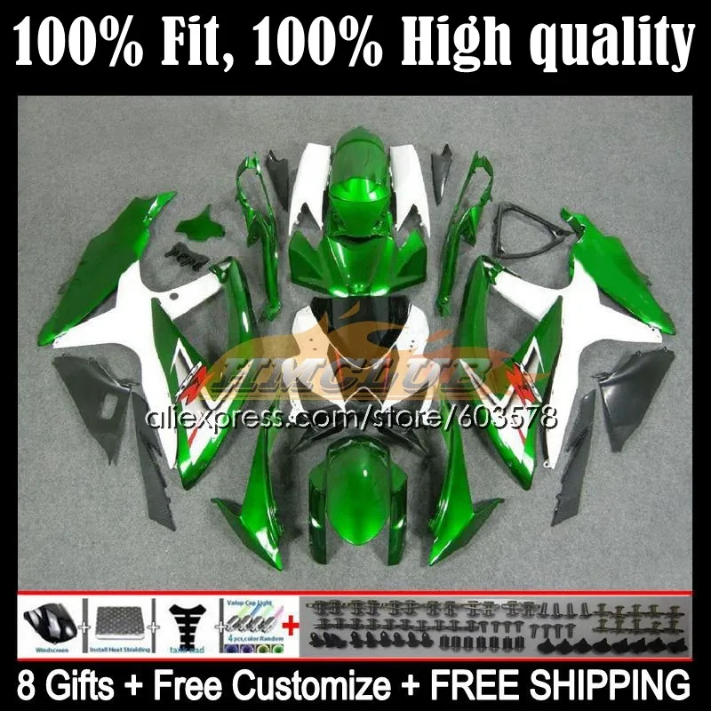 

Injection For SUZUKI GSXR 750 600 CC GSXR-600 K8 08 6CL.33 GSXR750 GSXR600 08 09 10 GSXR-750 2008 2009 2010 Fairing light green