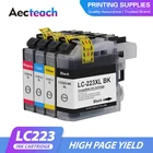 Aecteach Новый LC223 чернильный картридж LC 223 LC223XL совместимы для Brother DCP-J562DW DCP-J4120DW MFC-J480DW MFC-J680DW MFC-J880DW