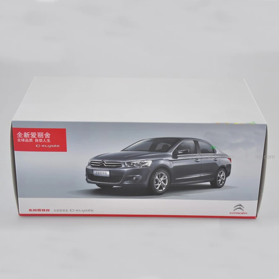 Модель литая в масштабе 1:18 для Citroen C Elysee серый редкий седан игрушечный автомобиль