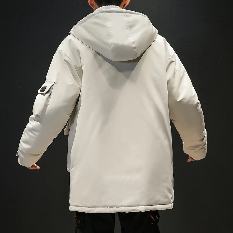 Мужские зимние длинные пальто пуховики высококачественные мужские толстые