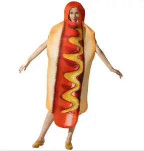 Halloween party hot dog composite sponge costume stage performance clothing one-piece performance costumes