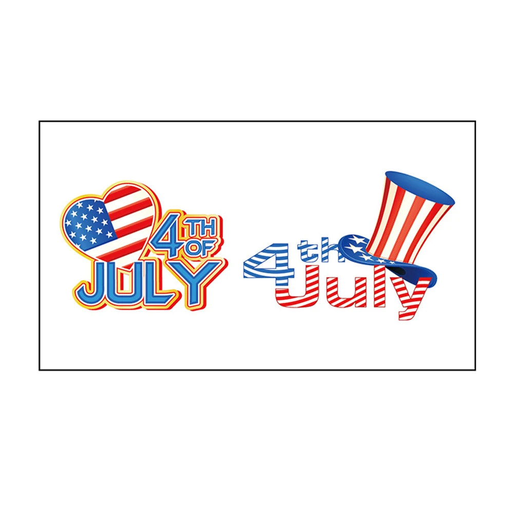 

20pcs Fourth of July Decorations Temporary Tattoos American Flag Red White and Blue Party Supplies for Memorial Day