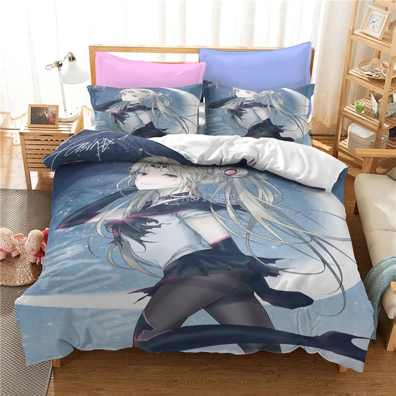 

3D Cartoon Sailor Moon Duvet Cover Set Soft Anime Comforter Cover Set Twin Full Queen King Size Bedding Set for Kids Young Girl