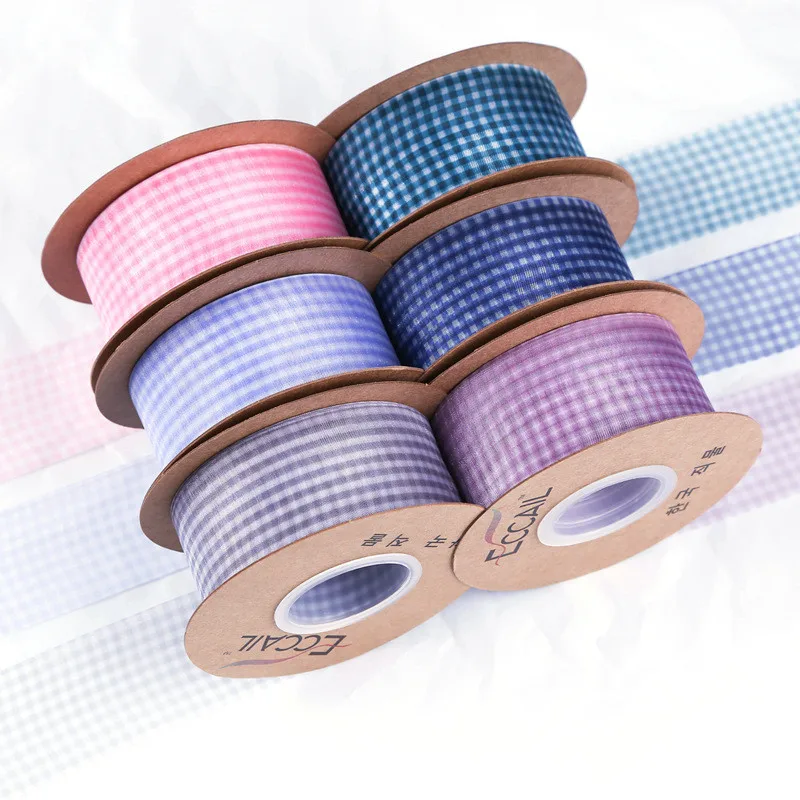 Лента из органзы в клетку 10 ярдов 40 мм|Ленты для шитья| |