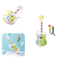 simulated safe parent children interaction electric music light guitar toy music guitar toy baby supplies