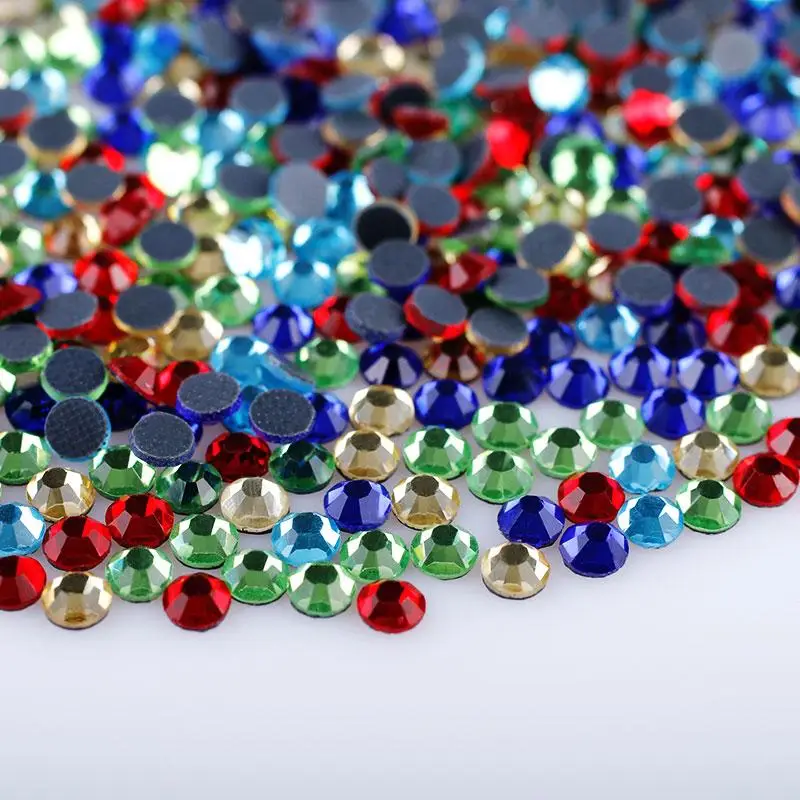 

SS6-SS30 Crystal AB Flatback Hot Fix Rhinestones High-Quality DMC Glass Strass Hotfix Rhinestones DIY for Garment Decorations