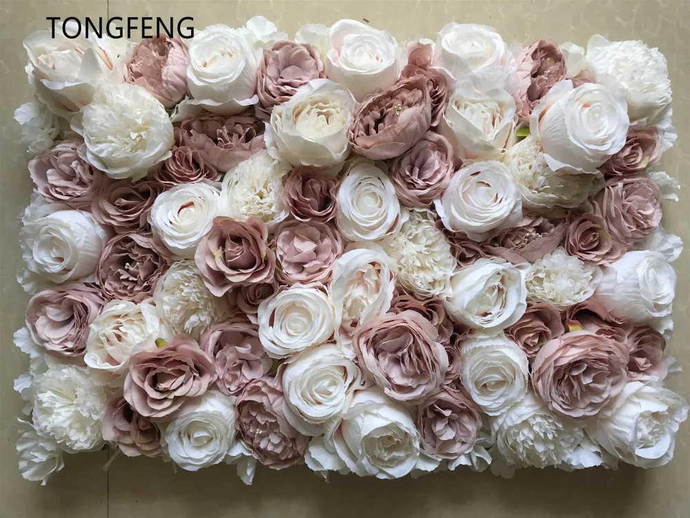 TONGFENG 10 шт./лот искусственный шелк Роза Пион 3D цветок стены свадебное оформление украшение цветок бегун украшение свадебной сцены