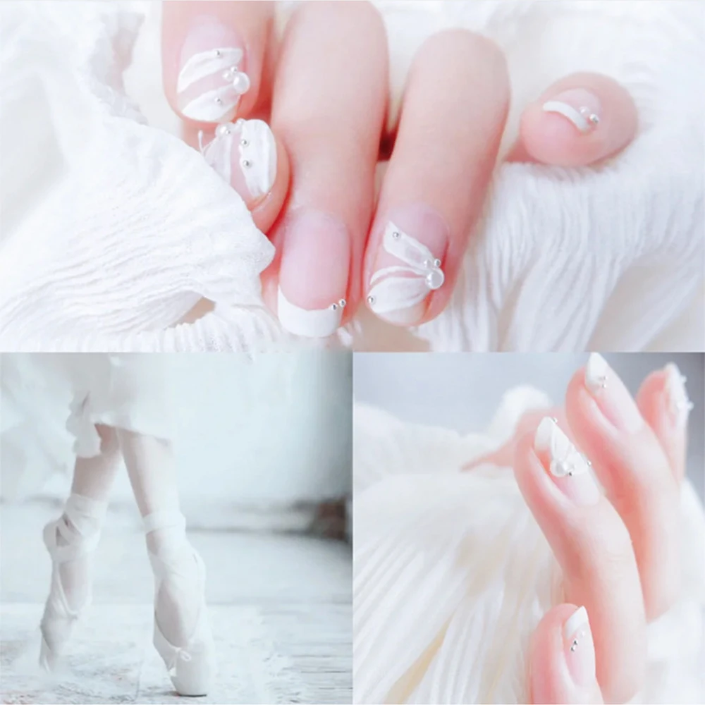 1 коробка миниатюрные смешанные искусственные жемчужины из АБС пластика 3D