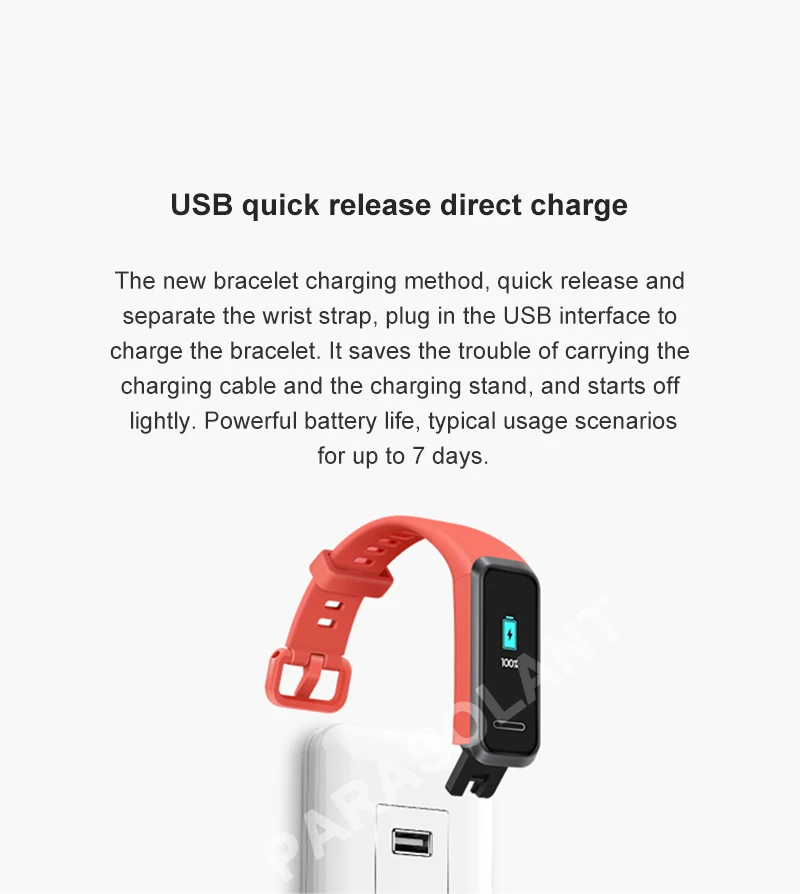 huawei Honor Band 4, умный экран, Bluetooth, шагомер, для плавания, водонепроницаемый, пульс, мониторинг здорового сна, кровяное давление