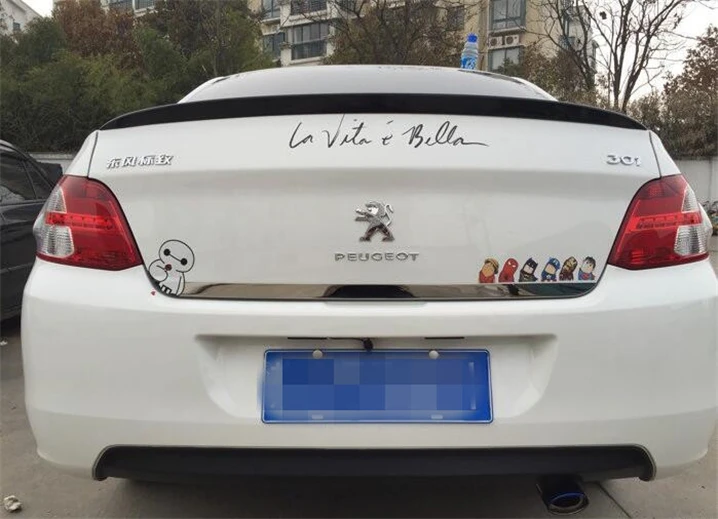 Спойлер для Peugeot 301 2014-2017 спойлер WXK из АБС-пластика цветной задний автомобильного