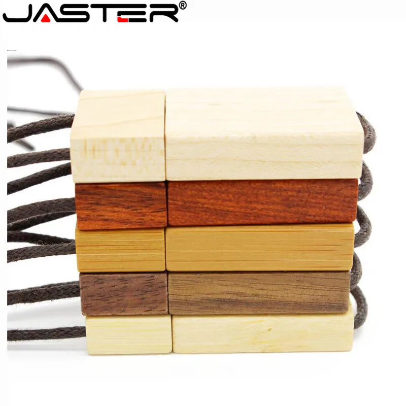 JASTER красный деревянный флэш накопитель usb 2 0 с бамбуковым чехол (Бесплатный