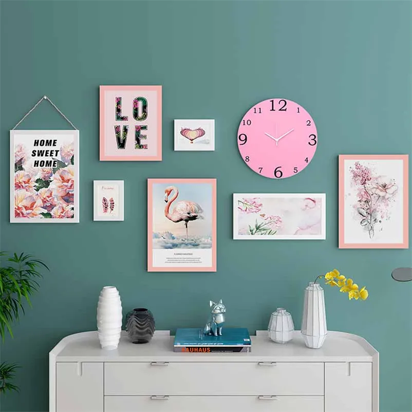 Набор фоторамок с коллажем 7 шт. настенные украшения держатель для фотографий