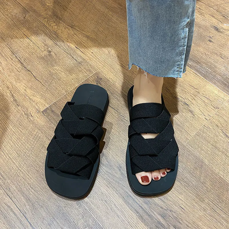 

Summer New Womens Sandals Students Flat Platform Shoes Women Soft Patent Leather Gladiator Sandals Female Beach Shoes