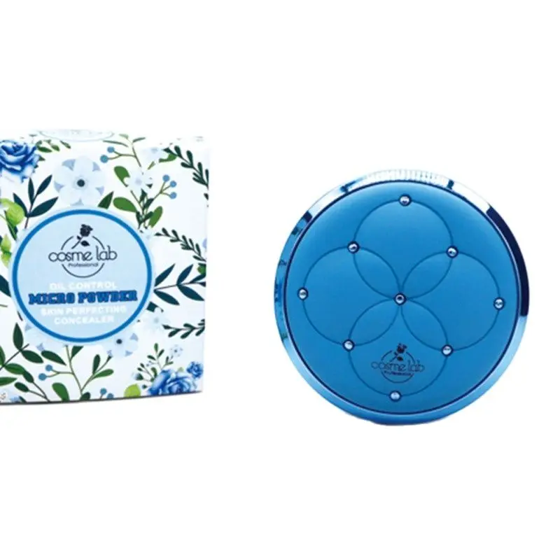 Гладкая рассыпчатая пудра естественное покрытие Косметическая компактная масло