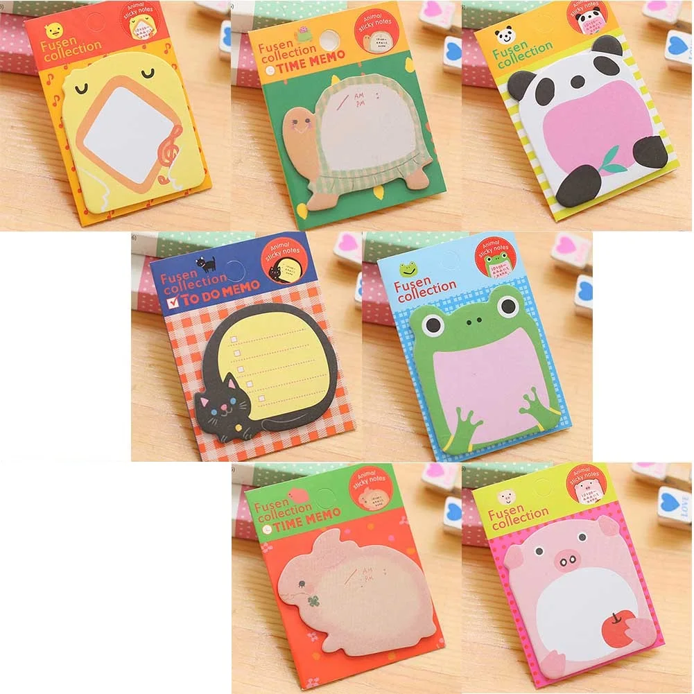 

Creative Cartoon Cute N Times Sticky Notes Zoo Animal Park Sticky Notes Memo Pad Stationery School Office Supplies 1PC