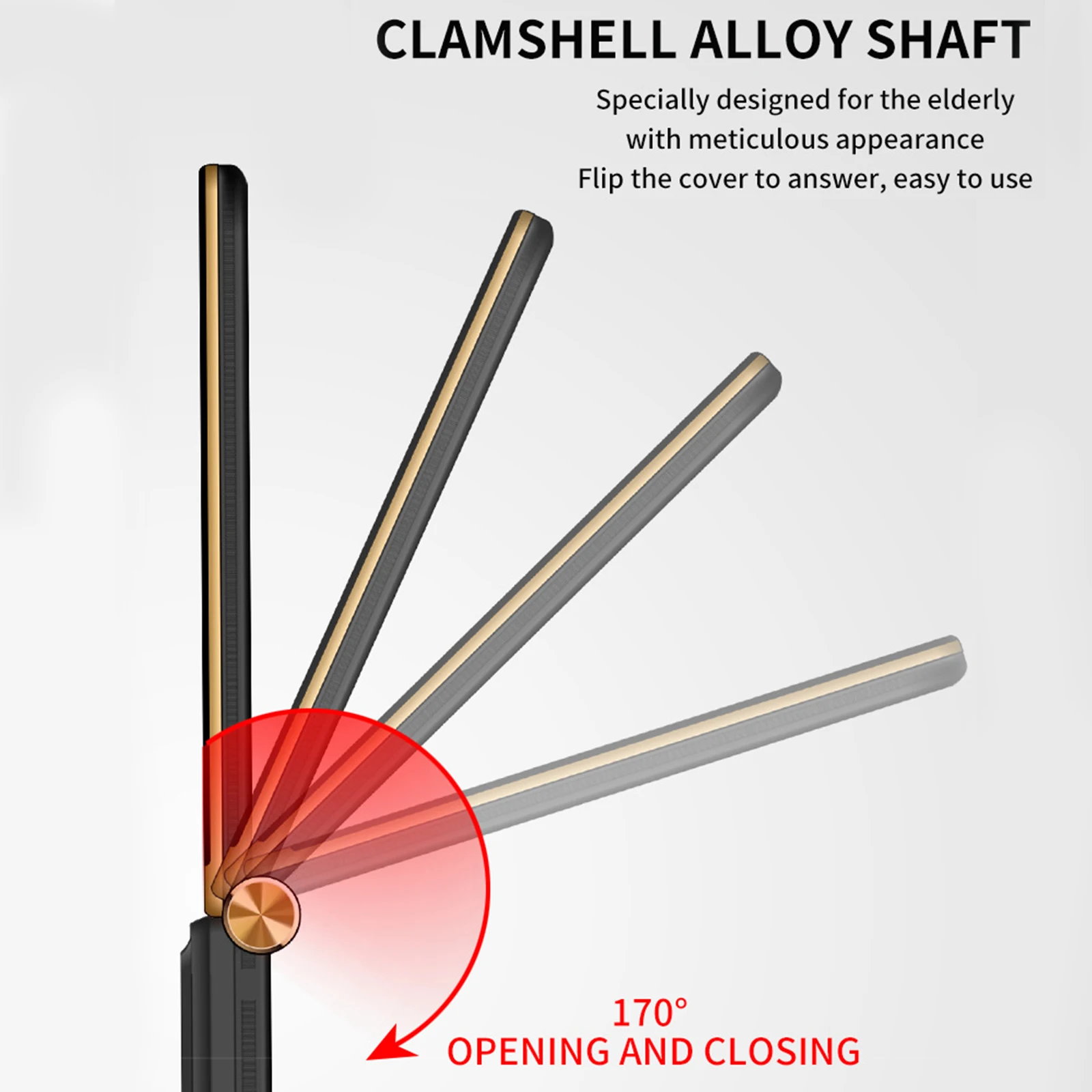 

Flip Elderly Mobile Phone With Big Screen The Elderly With Large Button Flip Large Screen Phone Long Lasting Standby