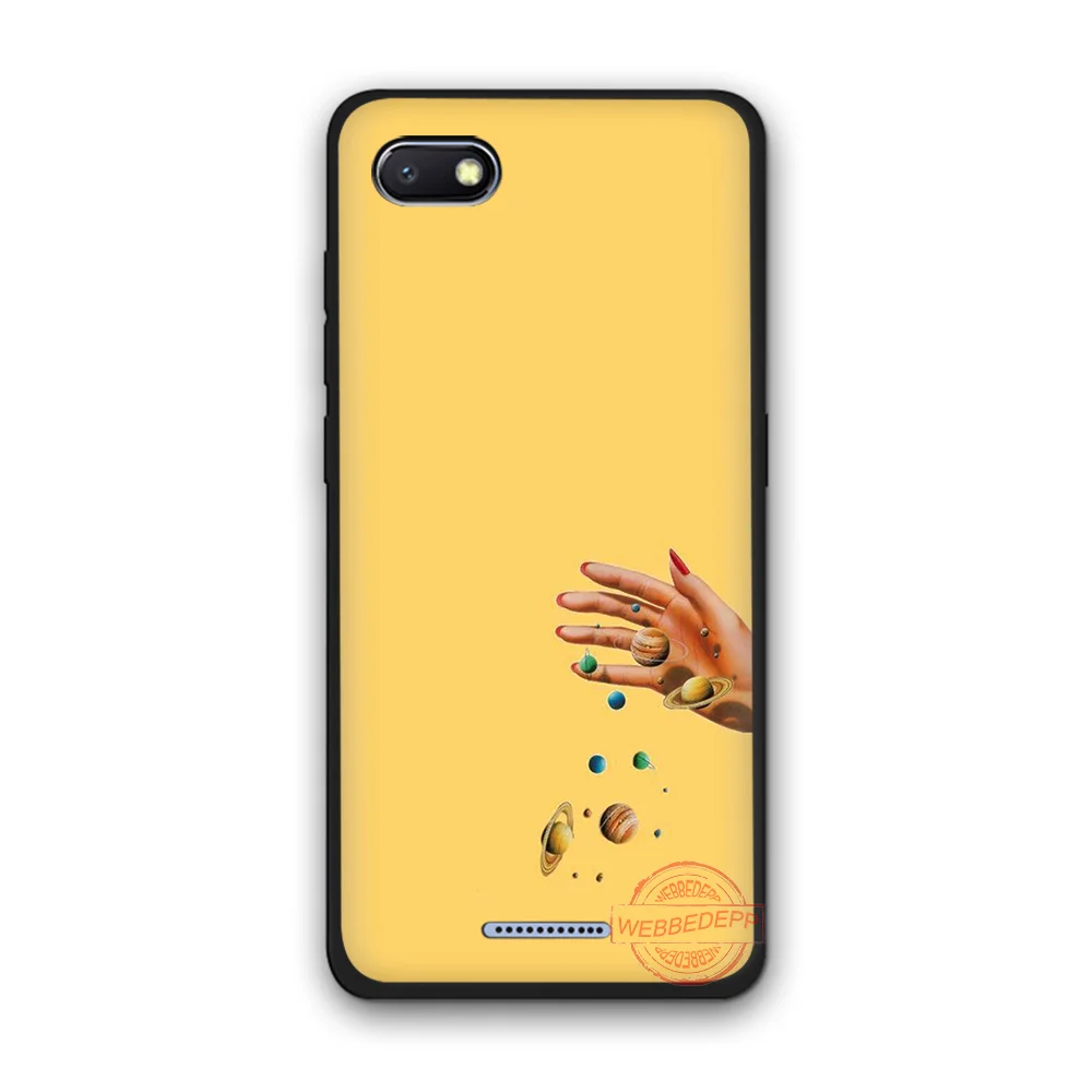 WEBBEDEPP желтый эстетическое TPU чехол для телефона чехол-накладка Redmi Note 6Pro 7Pro 4A 4X 5 5A 6A