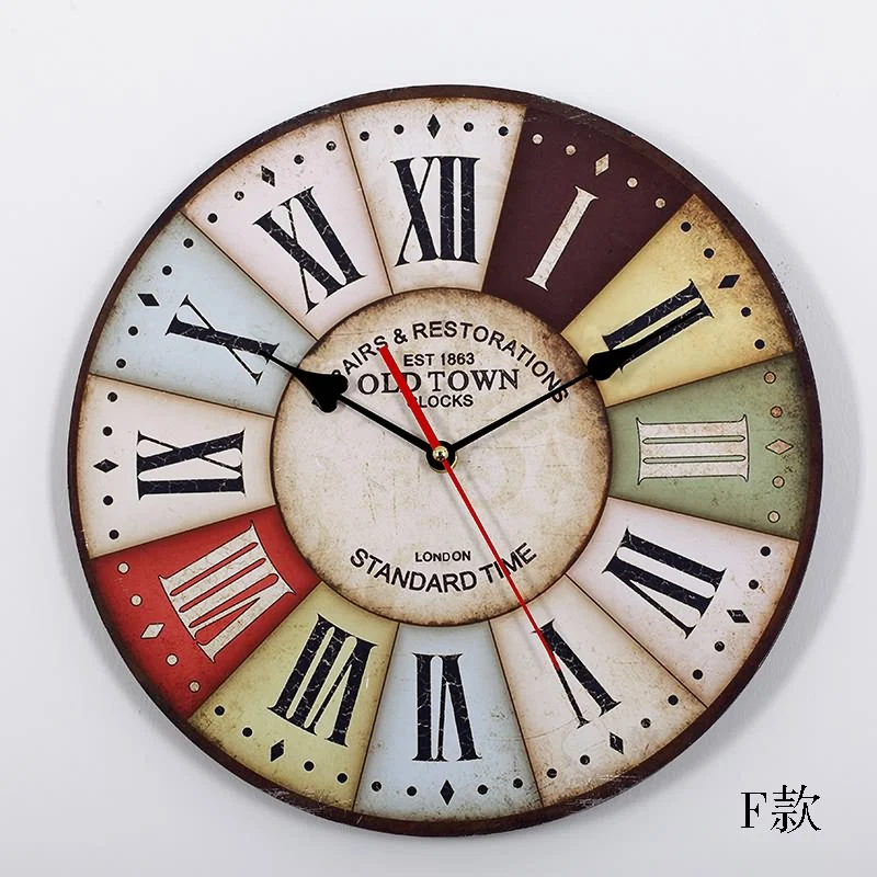 

Antique Vintage Wall Clock Luxury Silent Nordic Minimalist Wall Clock Roman Numeral Zegary Scienne Household Products DE50ZB