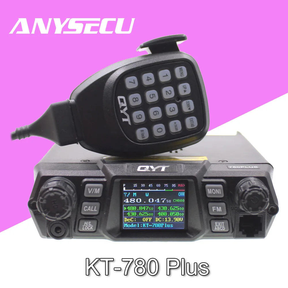QYT мобильное радио KT-780PLUS VHF 136-174MHz или UHF 400-480MHz 100 W/75 W рация KT780PLUS приемопередатчик