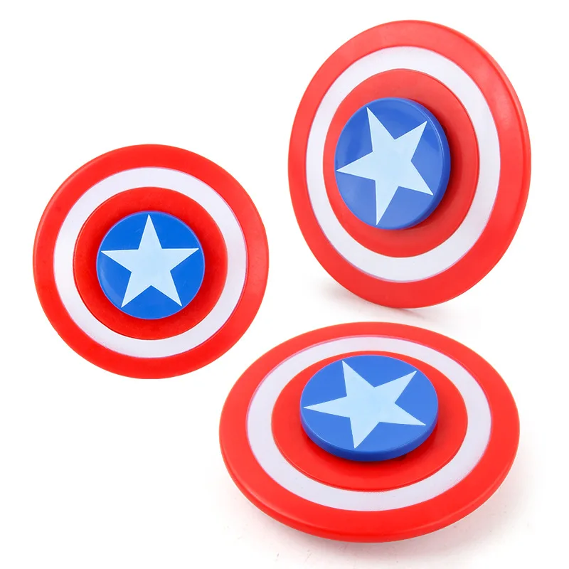 Мстители игрушки-фиджеты Капитан Америка щит фиджет-Спиннер Человек-паук