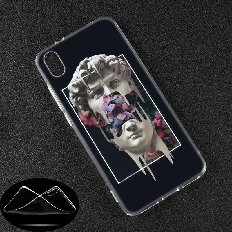 Мягкий силиконовый чехол David Medusa Vaporwave Art для Xiaomi Redmi K20 Pro 7 7A 6 6A 4X 5 Plus S2 GO Note 8 4