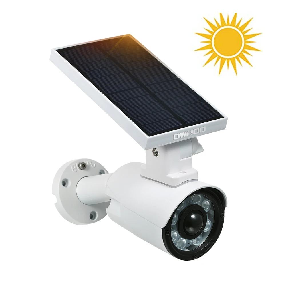 Уличные светодиодные светильники OWSOO для видеонаблюдения на солнечной батарее с