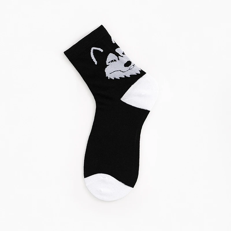 

Jacquard Tiger Lion Cotton Animal Funny Socks Novelty Crew Skateboard Unisex Calcetines Hombre Heel Panda Lion Tiger Socks Men